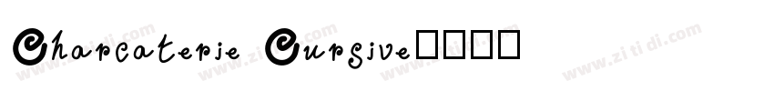 Charcaterie Cursive字体转换